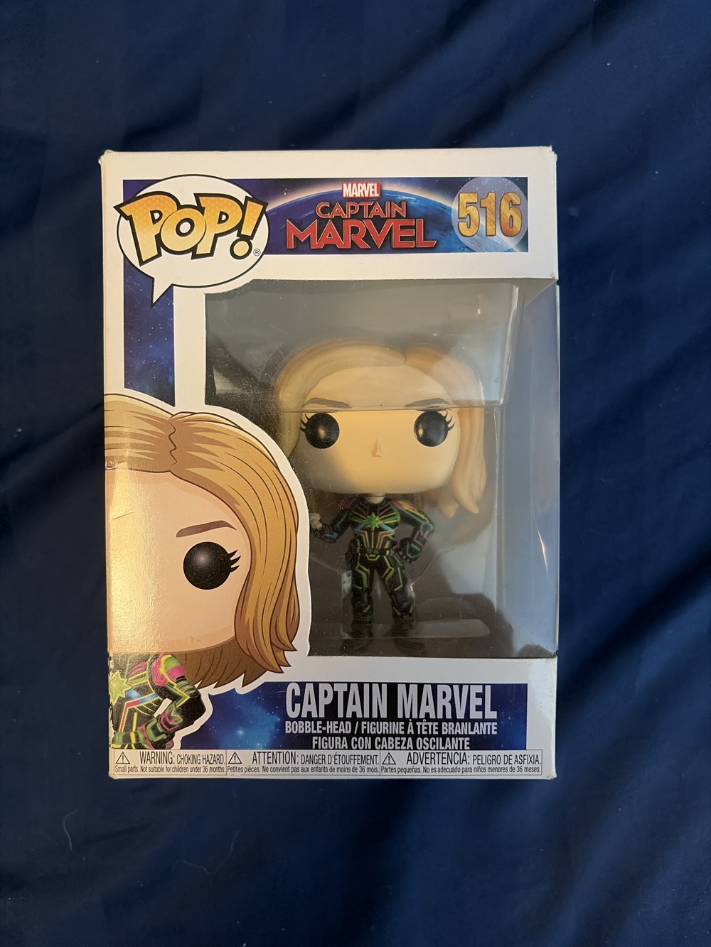 Funko Pop! Captain Marvel #516 Vinyl Figure - New Condition